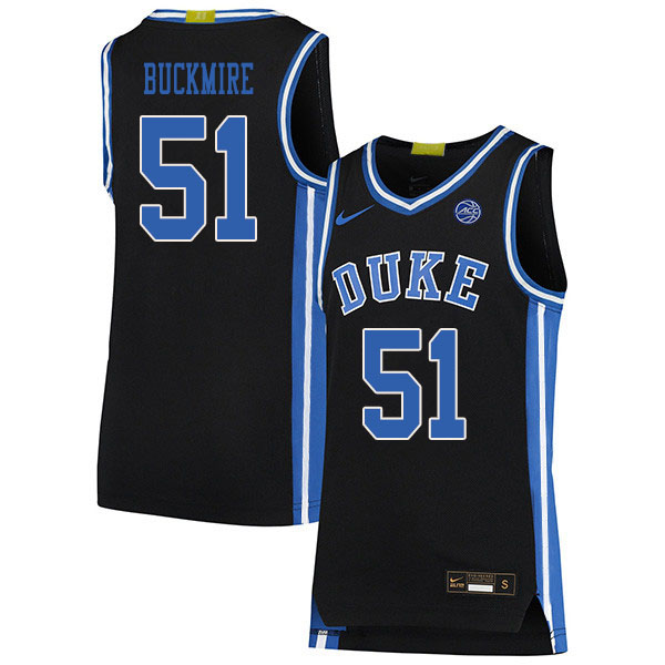 2020 Men #51 Mike Buckmire Duke Blue Devils College Basketball Jerseys Sale-Black